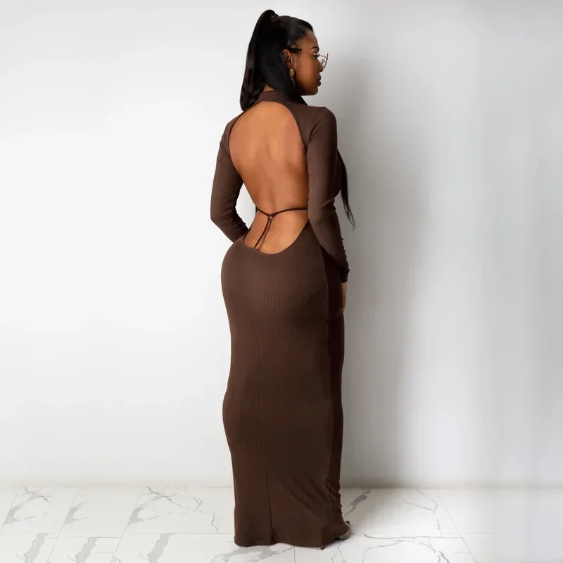 2022 Spring And Summer New Sexy Backless Round Neck Long Sleeve Dress Temperament Women's Tide Mujer Vestido
2022 Spring And Summer New Sexy Backless Round Neck Long Sleeve Dress Temperament Women's Tide Mujer Vestido