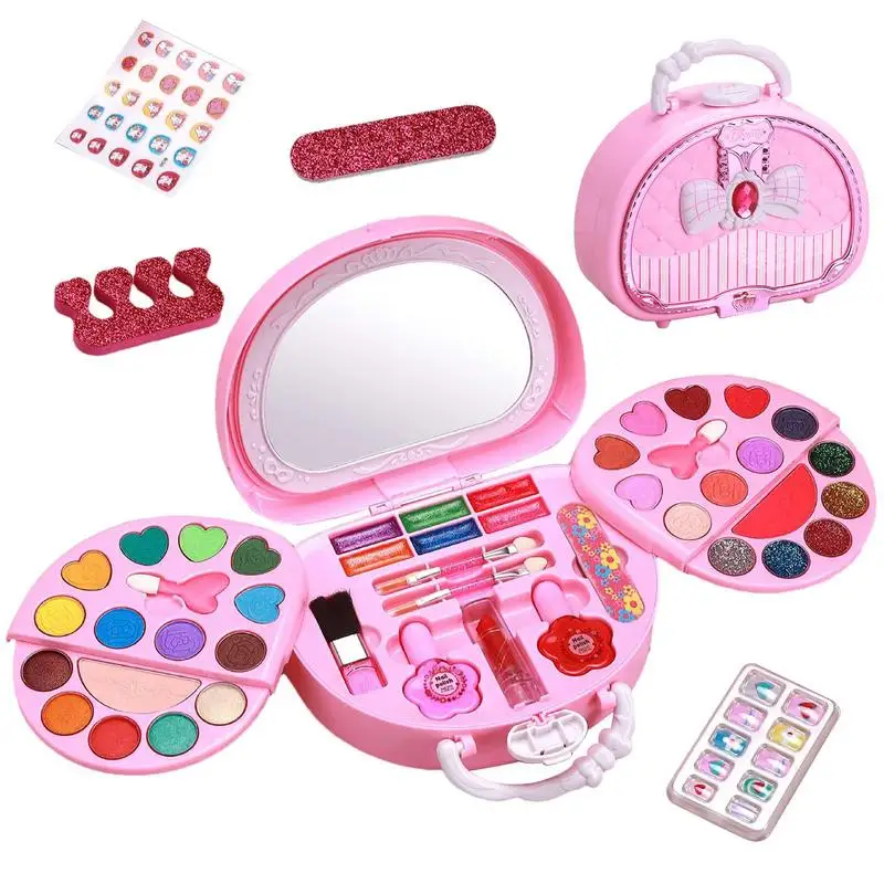 Kids Makeup Washable Make Up Toy For Little Girl Safe Complete And Portable Makeup Kit For Little Girls Birthday And Christmas
Kids Makeup Washable Make Up Toy For Little Girl Safe Complete And Portable Makeup Kit For Little Girls Birthday And Christmas