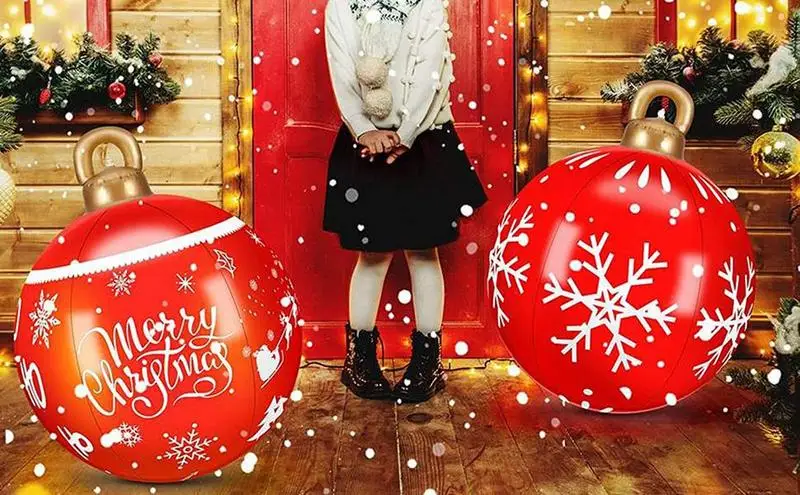Inflatable Christmas Ball PVC Inflatable Giant Big Balls Tree Ornament Durable Reliable Long Lasting Hanging Ball Xmas Decor
Inflatable Christmas Ball PVC Inflatable Giant Big Balls Tree Ornament Durable Reliable Long Lasting Hanging Ball Xmas Decor