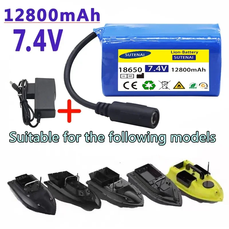 7.4V 12800mAh 6800mAh Battery For T188 T888 2011-5 V007 C18 H18 So on Remote Control RC Fishing Bait Boat Parts
7.4V 12800mAh 6800mAh Battery For T188 T888 2011-5 V007 C18 H18 So on Remote Control RC Fishing Bait Boat Parts