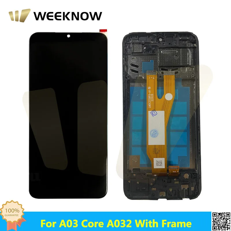 ЖК-дисплей для SAMSUNG Galaxy A03 Core A032, сенсорный экран с цифровым преобразователем в сборе для A03 Core, замена дисплея с рамкой
ЖК-дисплей для SAMSUNG Galaxy A03 Core A032, сенсорный экран с цифровым преобразователем в сборе для A03 Core, замена дисплея с рамкой