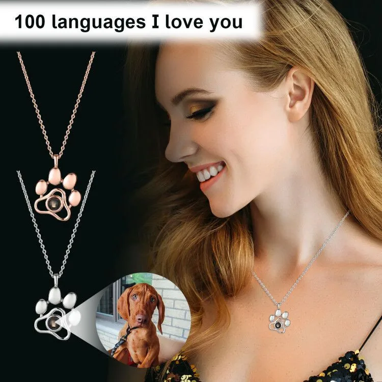 Коллекция 100 года ожерелье Ianguages I Iove You с фотографией домашних животных