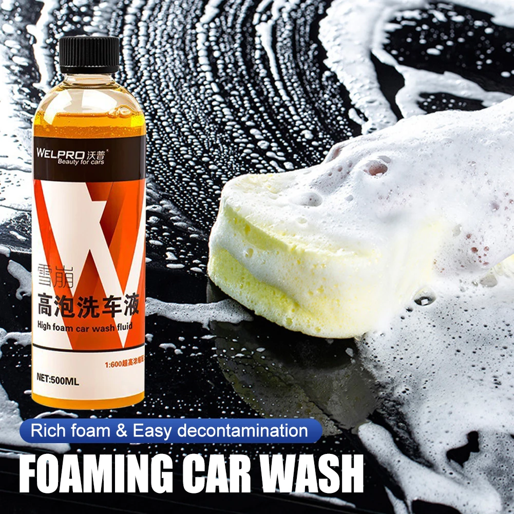 500ml Foaming Car Wash Soap Concentrated with Palm Wax Wash Fluid Rich Foam Car Cleaning Solution Auto Detailing Accessories
500ml Foaming Car Wash Soap Concentrated with Palm Wax Wash Fluid Rich Foam Car Cleaning Solution Auto Detailing Accessories