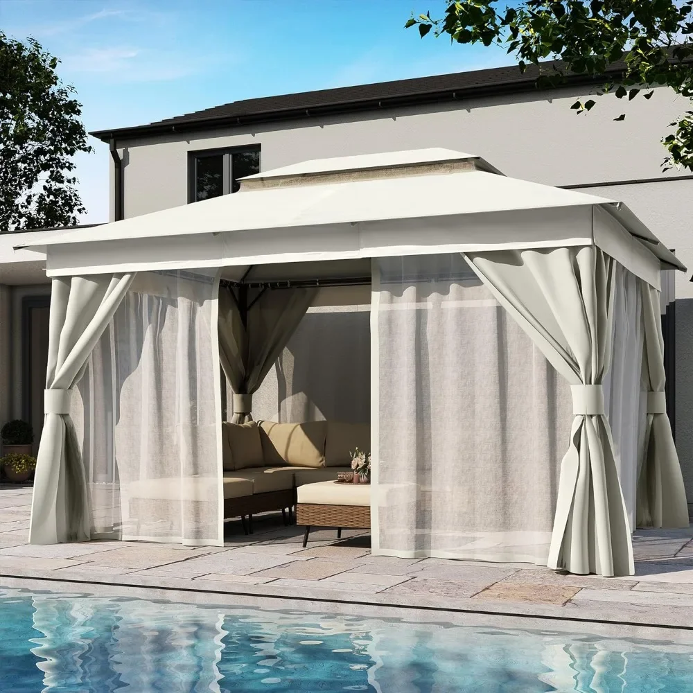 Outdoor Patio Tent,Heavy Duty Gazebos Shelter Party TentMosquito Nettings and Privacy Screens, Outdoor Gardens Tents
Outdoor Patio Tent,Heavy Duty Gazebos Shelter Party TentMosquito Nettings and Privacy Screens, Outdoor Gardens Tents