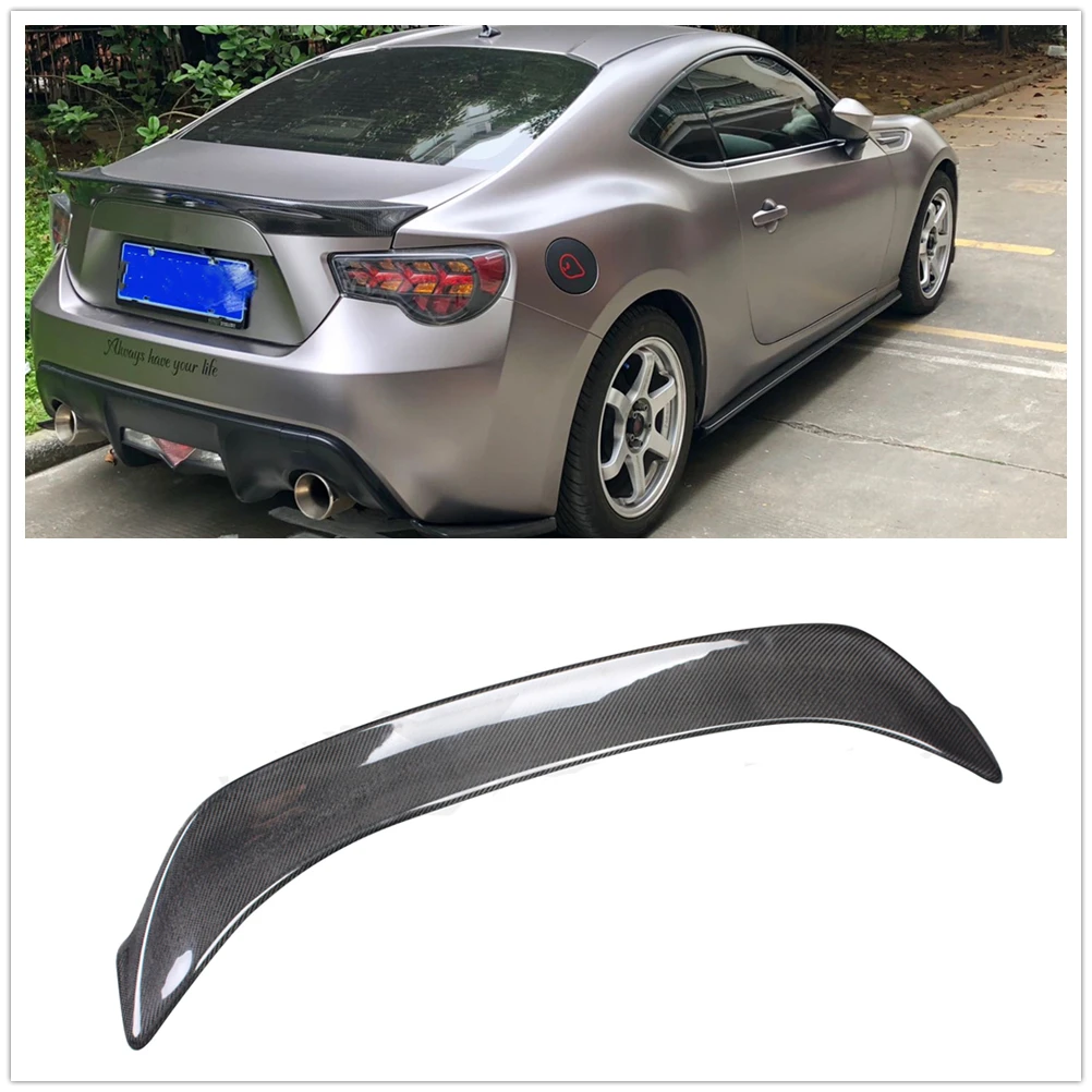 

Trunk Rear Spoiler Wing For Toyota GT86 Subaru BRZ 2013-2017 Real Carbon Fiber Car Tailgate Decklid Lid Flap Trim Splitter Lip