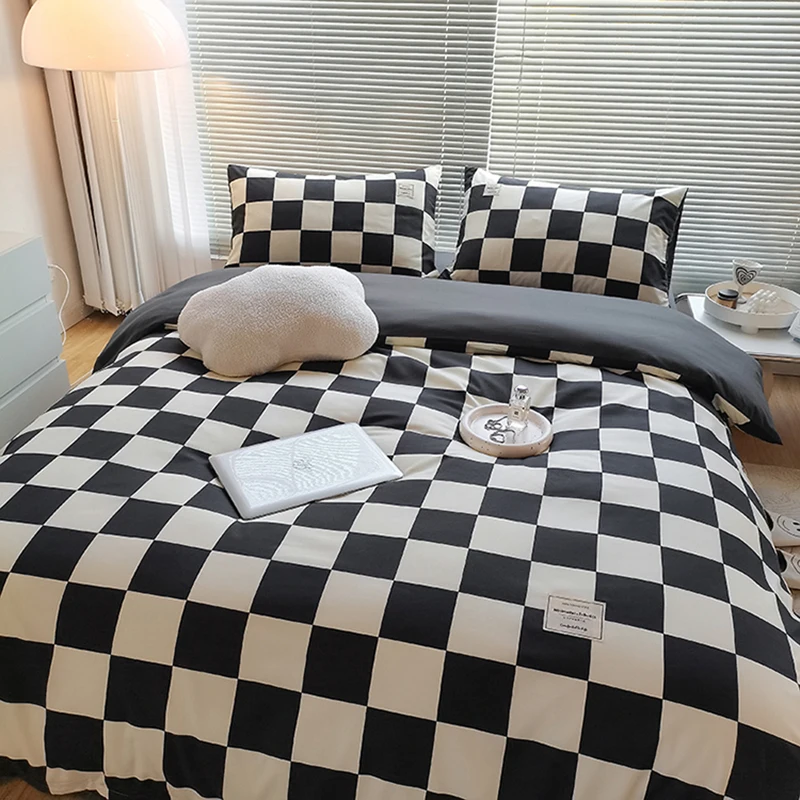 Plaid Twin Bed Cover Full Set Cool Summer Pillow Cases One Person Bed Cover Cotton Quilt Elegant Luxury Cama Cotton Bedding Set
Plaid Twin Bed Cover Full Set Cool Summer Pillow Cases One Person Bed Cover Cotton Quilt Elegant Luxury Cama Cotton Bedding Set