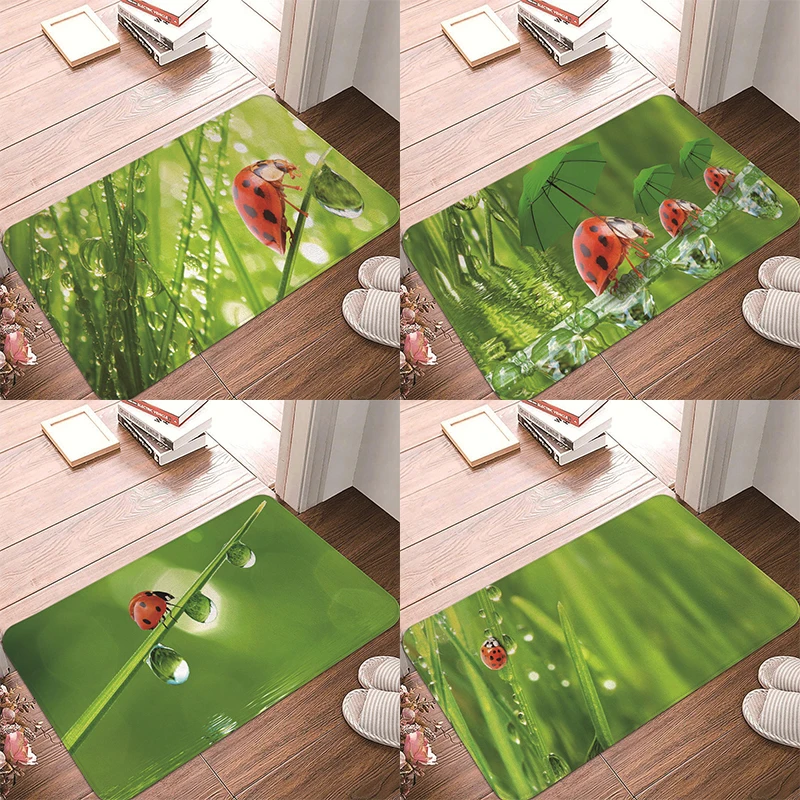 Cute Ladybug Pattern Rug Door Mat Non-Slip Floor Bathroom Kitchen Living Room Bedroom Home Decor 40x60cm
Cute Ladybug Pattern Rug Door Mat Non-Slip Floor Bathroom Kitchen Living Room Bedroom Home Decor 40x60cm