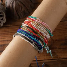 1pc Multi Layer Beads Bracelet for Women Men Handmade Bohemian Colorful Seed Bead Charm Bracelet Adjustable Jewelry Gift
1pc Multi Layer Beads Bracelet for Women Men Handmade Bohemian Colorful Seed Bead Charm Bracelet Adjustable Jewelry Gift