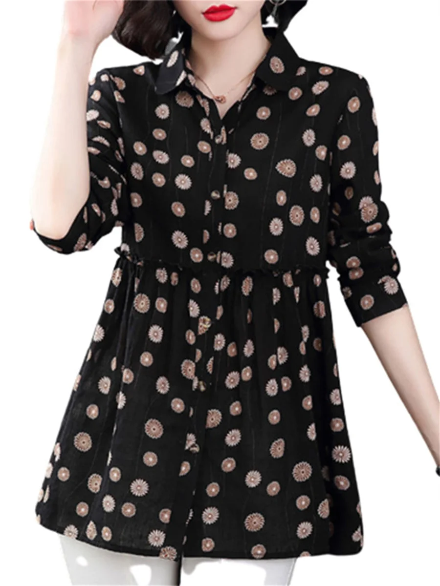 5XL Large Size Women Spring Summer Blouses Shirts Lady Fashion Casual Long Sleeve Turn-down Floral Blusas Tops WY0393
5XL Large Size Women Spring Summer Blouses Shirts Lady Fashion Casual Long Sleeve Turn-down Floral Blusas Tops WY0393