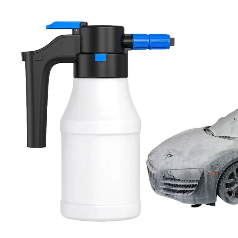 Foam Sprayer Car Wash 1.5L Cordless Electric Foam Bottle Garden Hose Wide-Angle Spray Foamer Portable Air Pressure Water Sprayer
Foam Sprayer Car Wash 1.5L Cordless Electric Foam Bottle Garden Hose Wide-Angle Spray Foamer Portable Air Pressure Water Sprayer