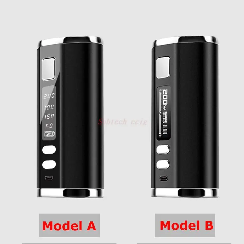 

Electronic Cigarette Mod TC 200W 510 Thread Box Mod Battery Built-in 4400mah Digital or LED Screen E-Cigs Vaper Vape Pen Mods