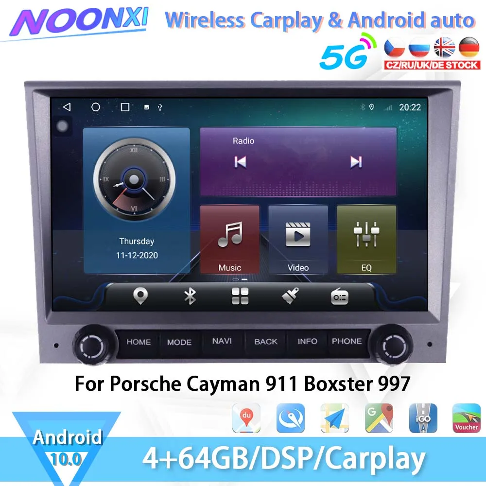 For Porsche Cayman 911 Boxster 997 Tesla Screen Car Radio With Video Bluetooth Receiver Automotive Multimedia Players Android 10
For Porsche Cayman 911 Boxster 997 Tesla Screen Car Radio With Video Bluetooth Receiver Automotive Multimedia Players Android 10