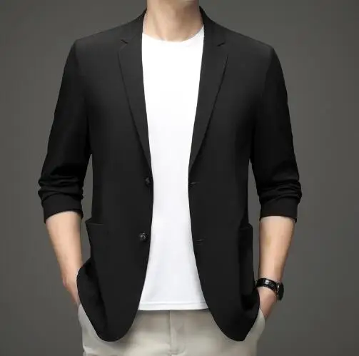 New Men's Solid Color Formal Long sleeve Groom Suits Blazer Two Button Male Cotton Blend Blazers Dress Meeting Coat ABB355
New Men's Solid Color Formal Long sleeve Groom Suits Blazer Two Button Male Cotton Blend Blazers Dress Meeting Coat ABB355