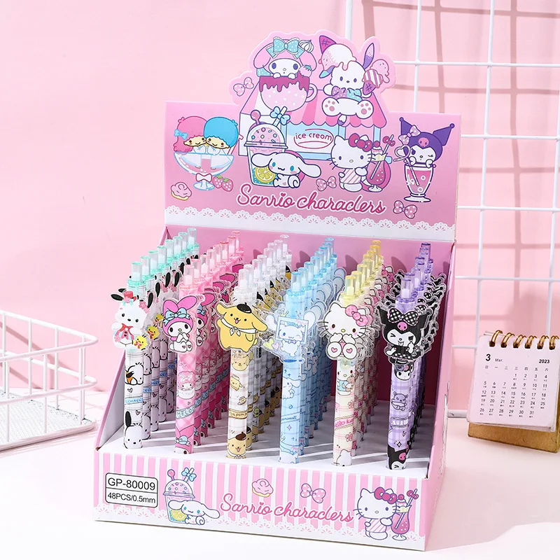 48 шт/лот Sanrio мультфильм животных пресса гель пера мило 0,5 мм черные чернила нейтральные ручки рекламные школьные принадлежности офиса
48 шт/лот Sanrio мультфильм животных пресса гель пера мило 0,5 мм черные чернила нейтральные ручки рекламные школьные принадлежности офиса