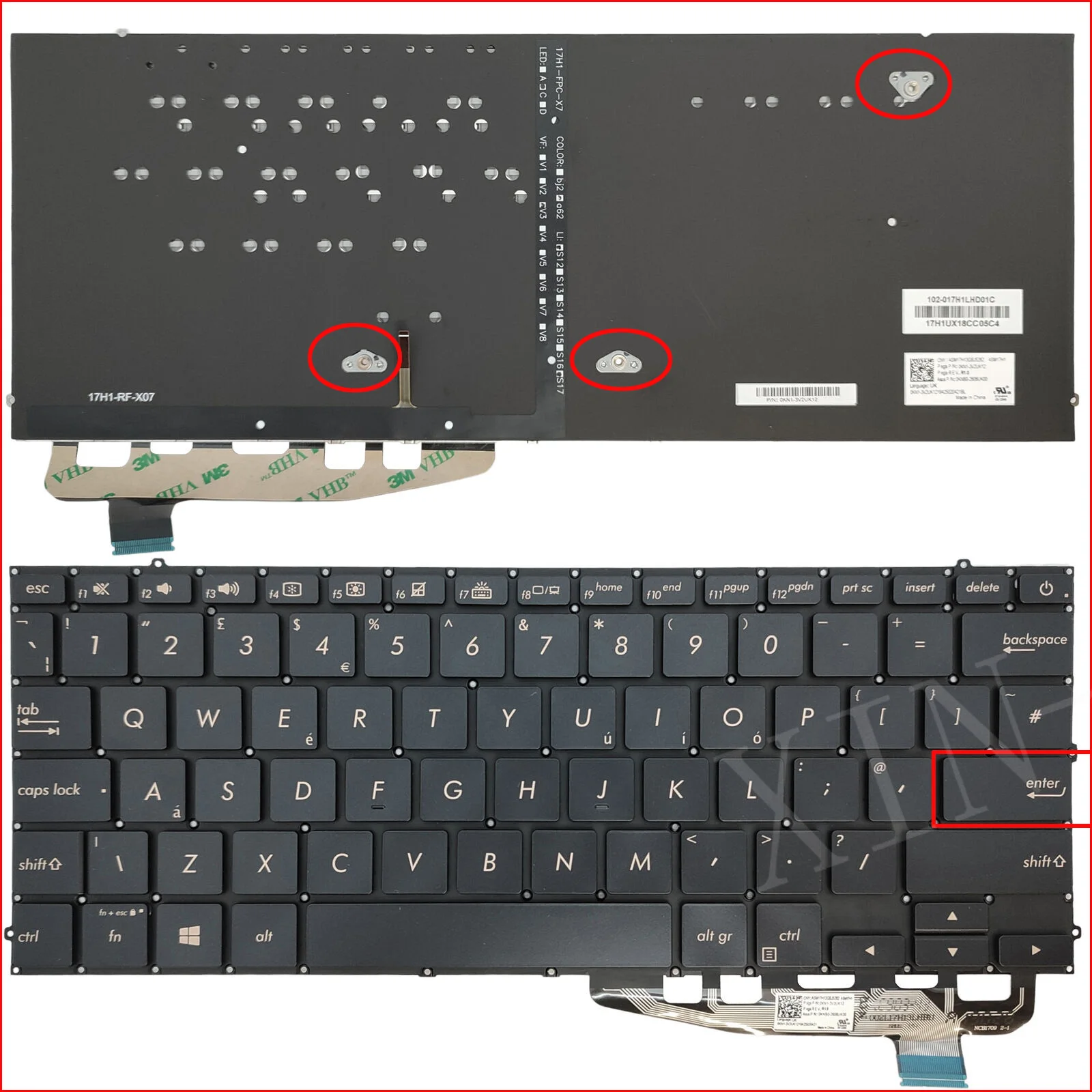 

UK Backlit Laptop Keyboard for ASUS ZenBook S UX391 UX391U UX391F UX391FA UX391UA