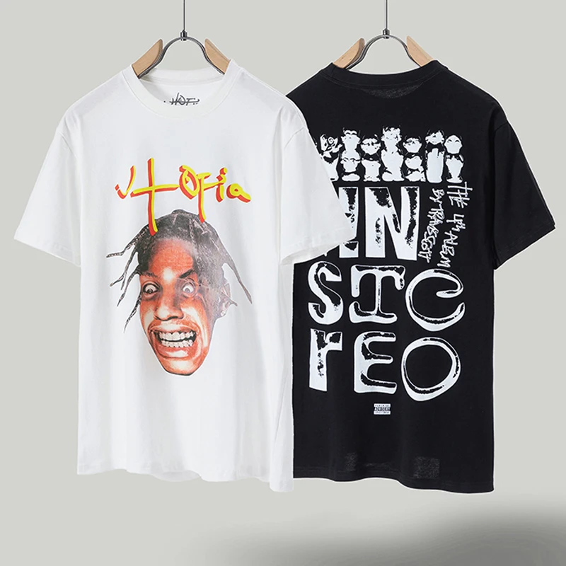 2024 американский модный бренд Cactus Jack с коротким рукавом, забавный мужской топ с принтом головы в стиле хип-хоп с круглым вырезом и коротким рукавом Utopia Tour
2024 американский модный бренд Cactus Jack с коротким рукавом, забавный мужской топ с принтом головы в стиле хип-хоп с круглым вырезом и коротким рукавом Utopia Tour