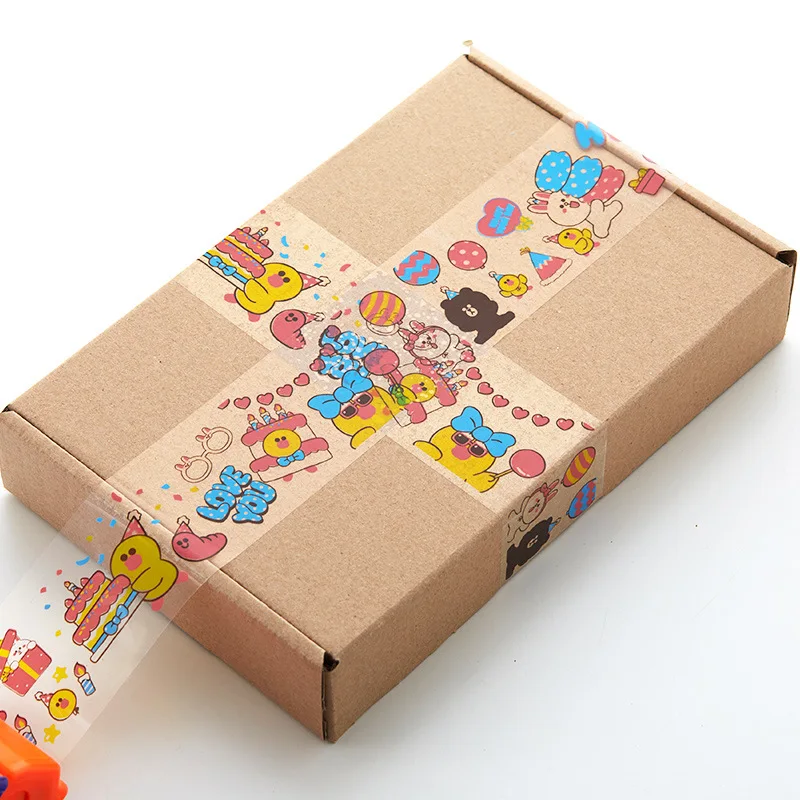 Cute Cartoon Transparent Sealing Tape High Viscosity High Strength DIY Gift Packing Tape Stationery Decorate Tape
Cute Cartoon Transparent Sealing Tape High Viscosity High Strength DIY Gift Packing Tape Stationery Decorate Tape