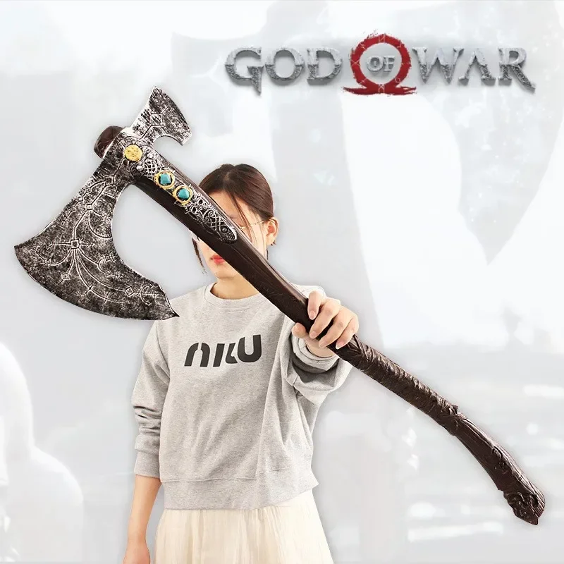 God of War 93cm Leviathan Axe Kratos Weapon Model Pu Game God of War: Ragnarok Axe Weapon Cosplay Knife Katana Swords Gifts Toys
God of War 93cm Leviathan Axe Kratos Weapon Model Pu Game God of War: Ragnarok Axe Weapon Cosplay Knife Katana Swords Gifts Toys