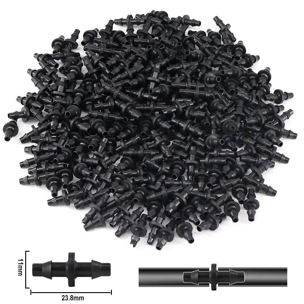 200/100/50pcs 1/4'' Hose Tubing Micro Drip Connectors Garden Irrigation Watering System Straight Connectors Fitting Double Barb
200/100/50pcs 1/4'' Hose Tubing Micro Drip Connectors Garden Irrigation Watering System Straight Connectors Fitting Double Barb