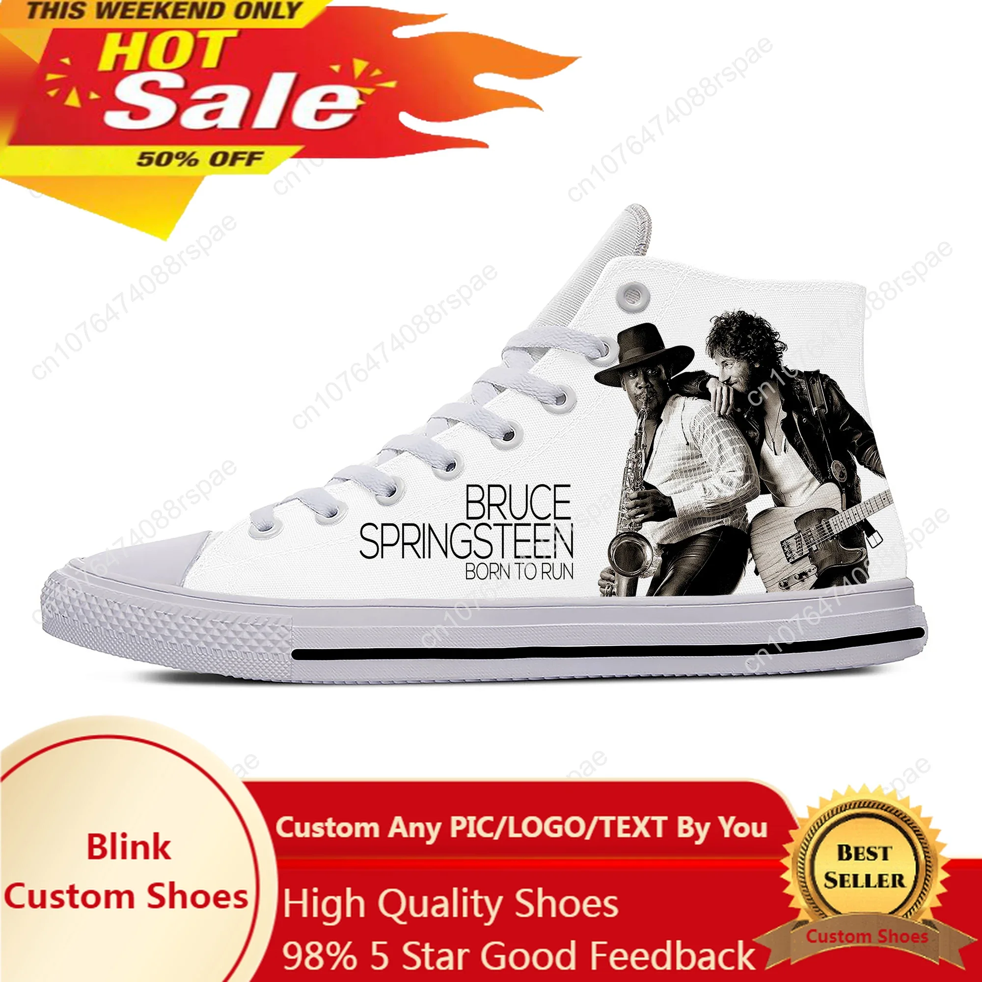 Born To Run High Top Sneakers Bruce Springsteen Mens Womens Teenager Casual Shoes Canvas Running 3D Print Shoes Lightweight shoe
Born To Run High Top Sneakers Bruce Springsteen Mens Womens Teenager Casual Shoes Canvas Running 3D Print Shoes Lightweight shoe