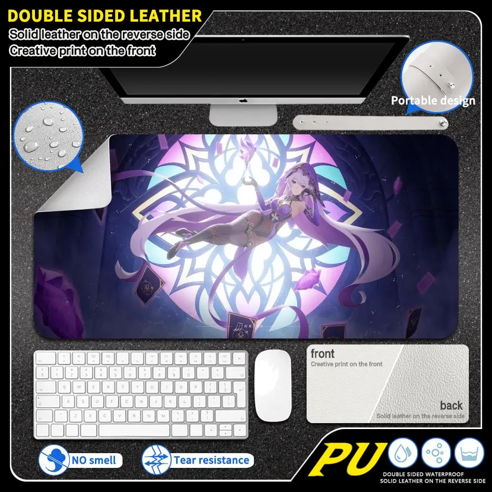Anime Girl Mouse Pad PU Large leather mouse pad Honkai Impact office desktop mat light luxury anti slip & waterproof desk pad
Anime Girl Mouse Pad PU Large leather mouse pad Honkai Impact office desktop mat light luxury anti slip & waterproof desk pad