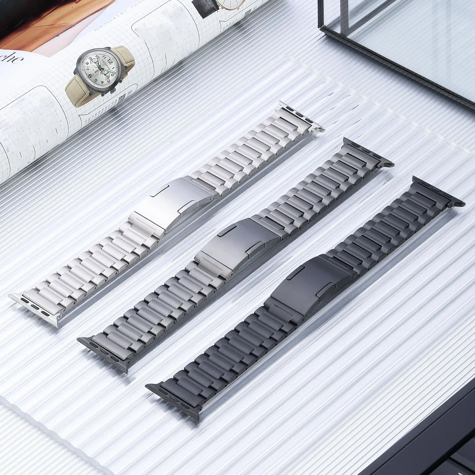 Luxury Titanium Strap For Apple Watch Ultra 2 49mm Metal Watch Band Bracelet 41mm 45mm For iWatch Series 9 8 7 6 5 4 3 2 SE 44mm
Luxury Titanium Strap For Apple Watch Ultra 2 49mm Metal Watch Band Bracelet 41mm 45mm For iWatch Series 9 8 7 6 5 4 3 2 SE 44mm
