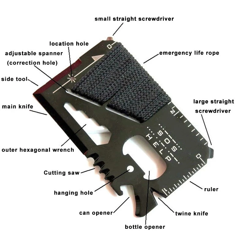 EDC Credit Card Multifunctional Pocket Hunting Knife Outdoor Sports Camping Hiking SOS Survival Rescue Emergency Tools Dropship
EDC Credit Card Multifunctional Pocket Hunting Knife Outdoor Sports Camping Hiking SOS Survival Rescue Emergency Tools Dropship