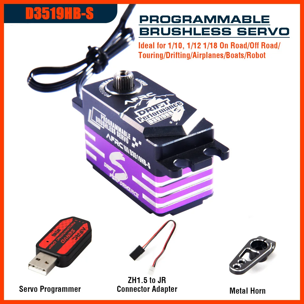 AFRC D3519HB-S Brushless Smart Servo Purple HV Low Profile Metal Shell for YOKOMO HSP 1/18 1/10 Drift RC Car Parts
AFRC D3519HB-S Brushless Smart Servo Purple HV Low Profile Metal Shell for YOKOMO HSP 1/18 1/10 Drift RC Car Parts
