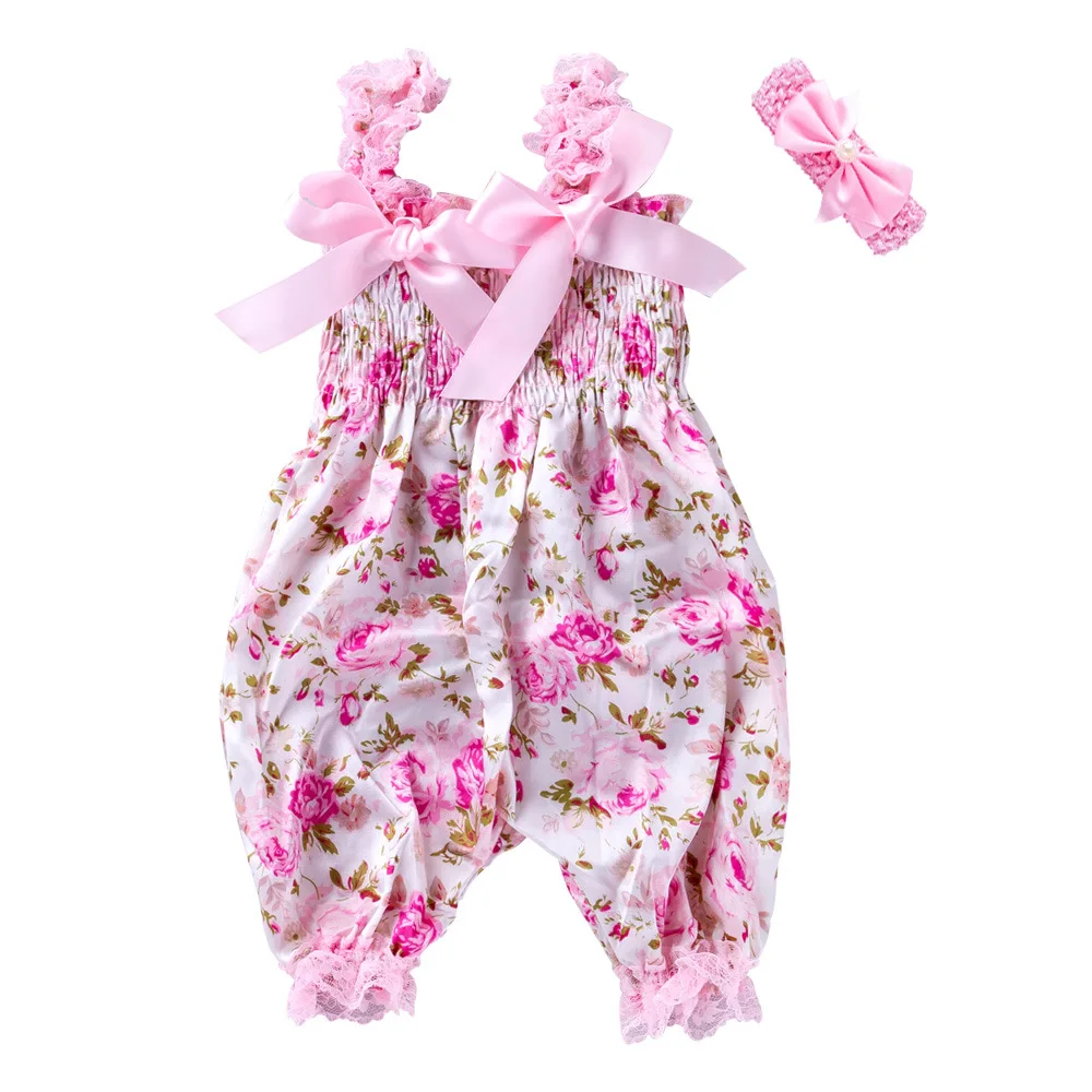 Kids Jumpsuit with Headband Flower Print Sleeveless Romper with Elastic Shoulder Strap+ Headwear Sunsuit Baby Summer Clothes
Kids Jumpsuit with Headband Flower Print Sleeveless Romper with Elastic Shoulder Strap+ Headwear Sunsuit Baby Summer Clothes