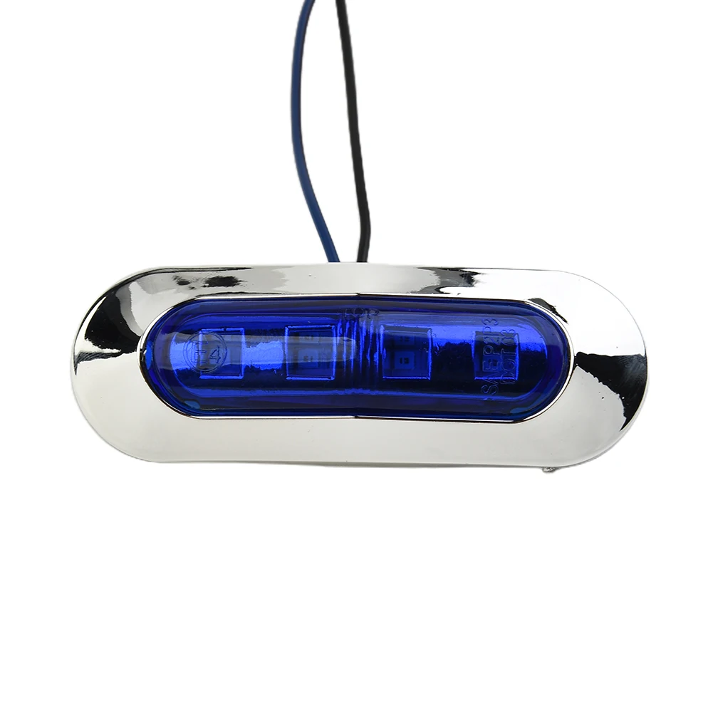 4PCS Truck Marine Boat 4 LED Truck Side Light Blue Courtesy Lights Cabin Deck Walkway Stair Lamp 1.2W IP67 2835 Lamp Beads
4PCS Truck Marine Boat 4 LED Truck Side Light Blue Courtesy Lights Cabin Deck Walkway Stair Lamp 1.2W IP67 2835 Lamp Beads