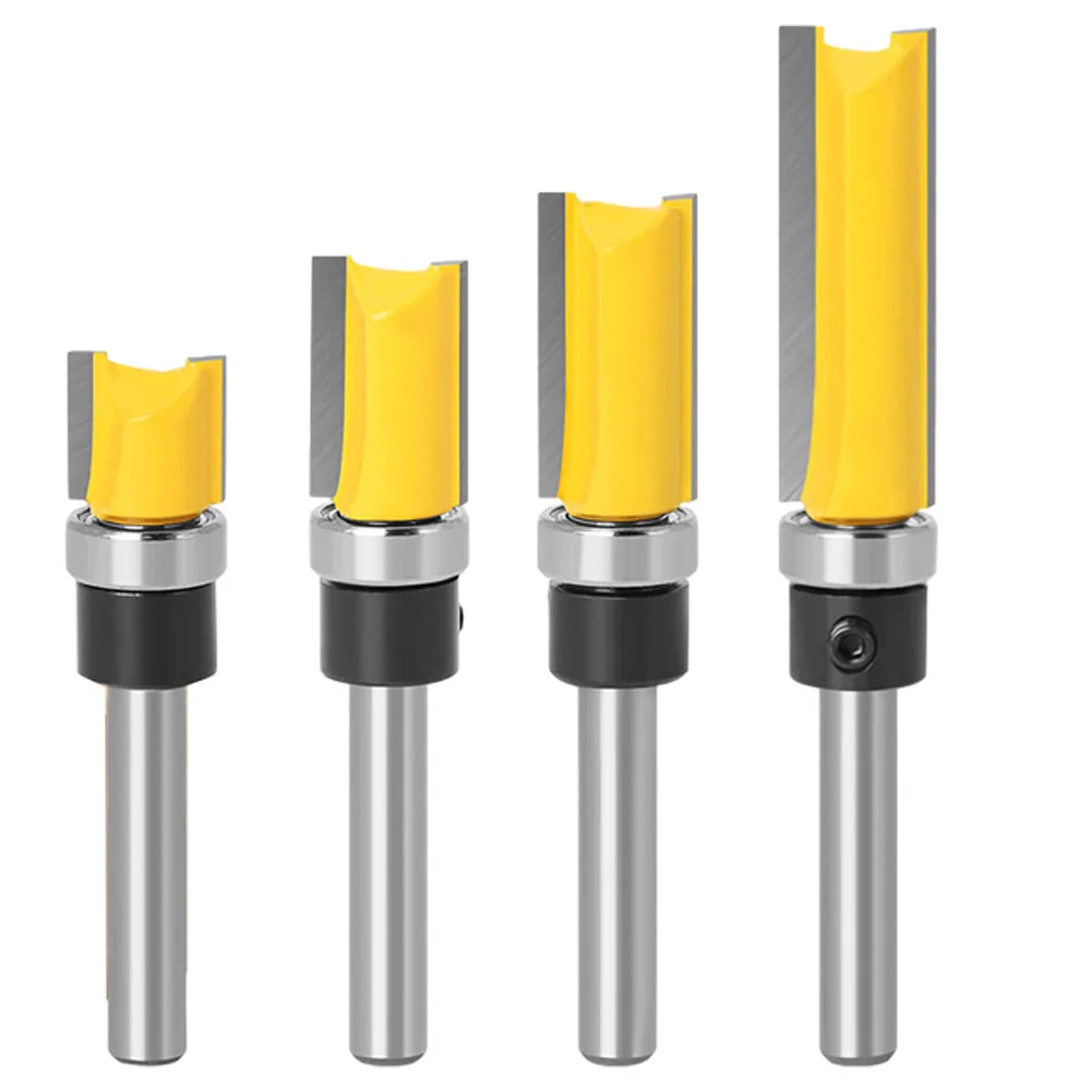 1pc 6.35mm Shank Flush Trim Router Bit Blade Template Pattern Bit Bearing 1/2" Straight End Mill For Woodworking 12.7mm
1pc 6.35mm Shank Flush Trim Router Bit Blade Template Pattern Bit Bearing 1/2" Straight End Mill For Woodworking 12.7mm