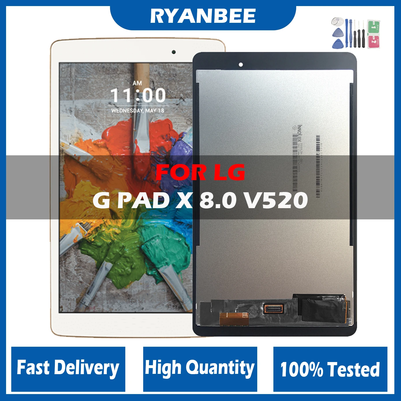 100% протестированный 8,0 "CD для LG G Pad 3 iii Gpad3 GPAD X 8,0 V520 V521 V522 V525, ЖК-дисплей, сенсорный экран, дигитайзер для V520 LCD
100% протестированный 8,0 "CD для LG G Pad 3 iii Gpad3 GPAD X 8,0 V520 V521 V522 V525, ЖК-дисплей, сенсорный экран, дигитайзер для V520 LCD