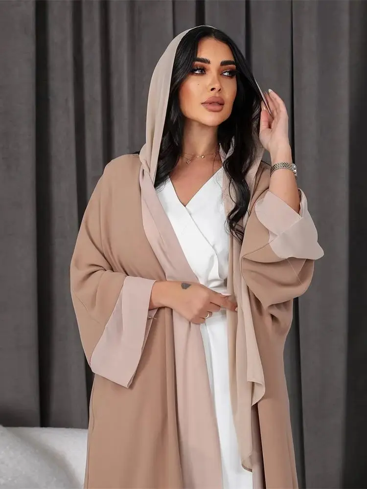 

Шифоновое открытое кимоно Abaya из Дубая, роскошное Лето 2024, турецкий мусульманский кафтан, скромное платье, ислама кебая для женщин, женское платье