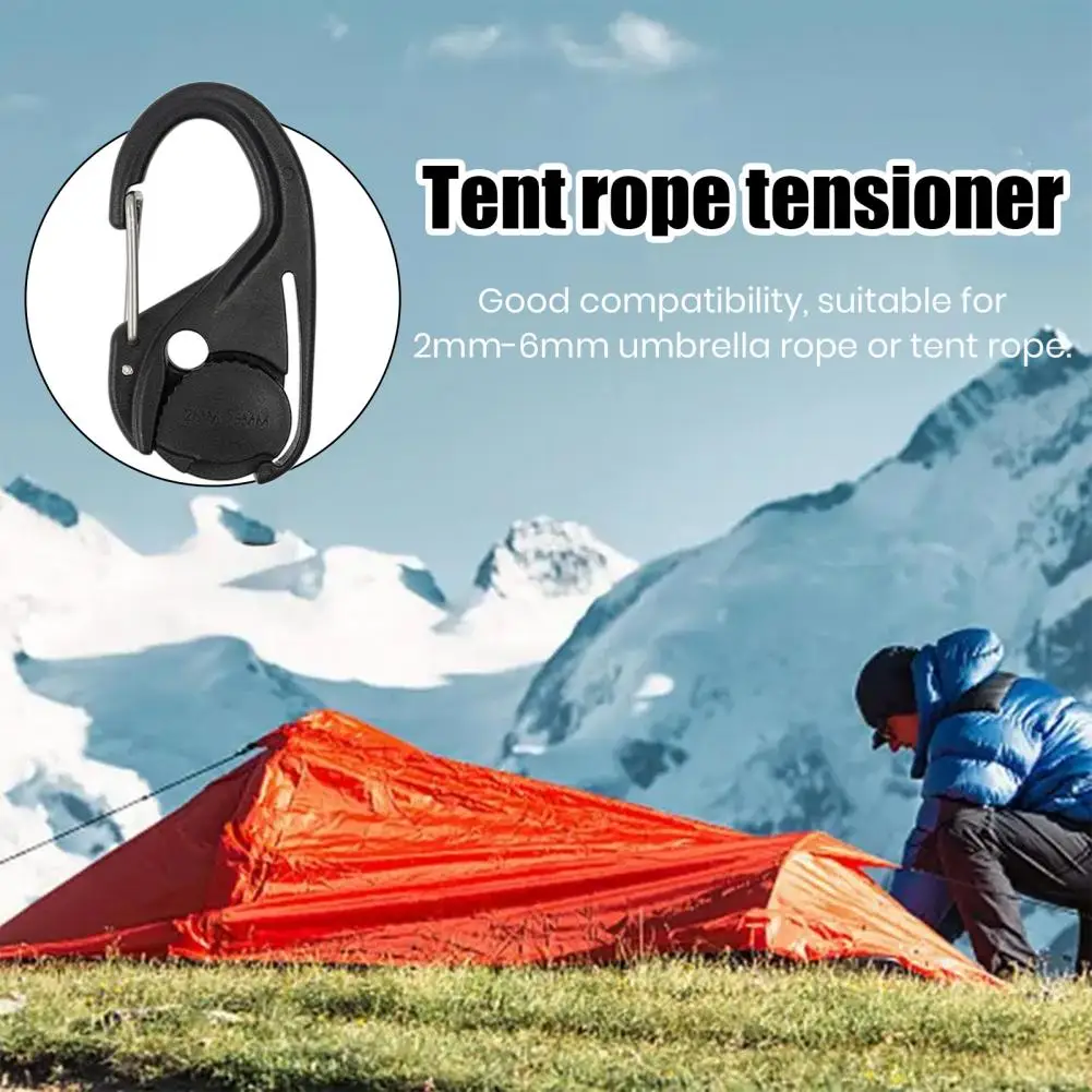 

Rope Tensioning Tool Camping Tent Rope Tensioner Compact Tent Rope Tensioner Portable Camping Gear Accessory with Ergonomic