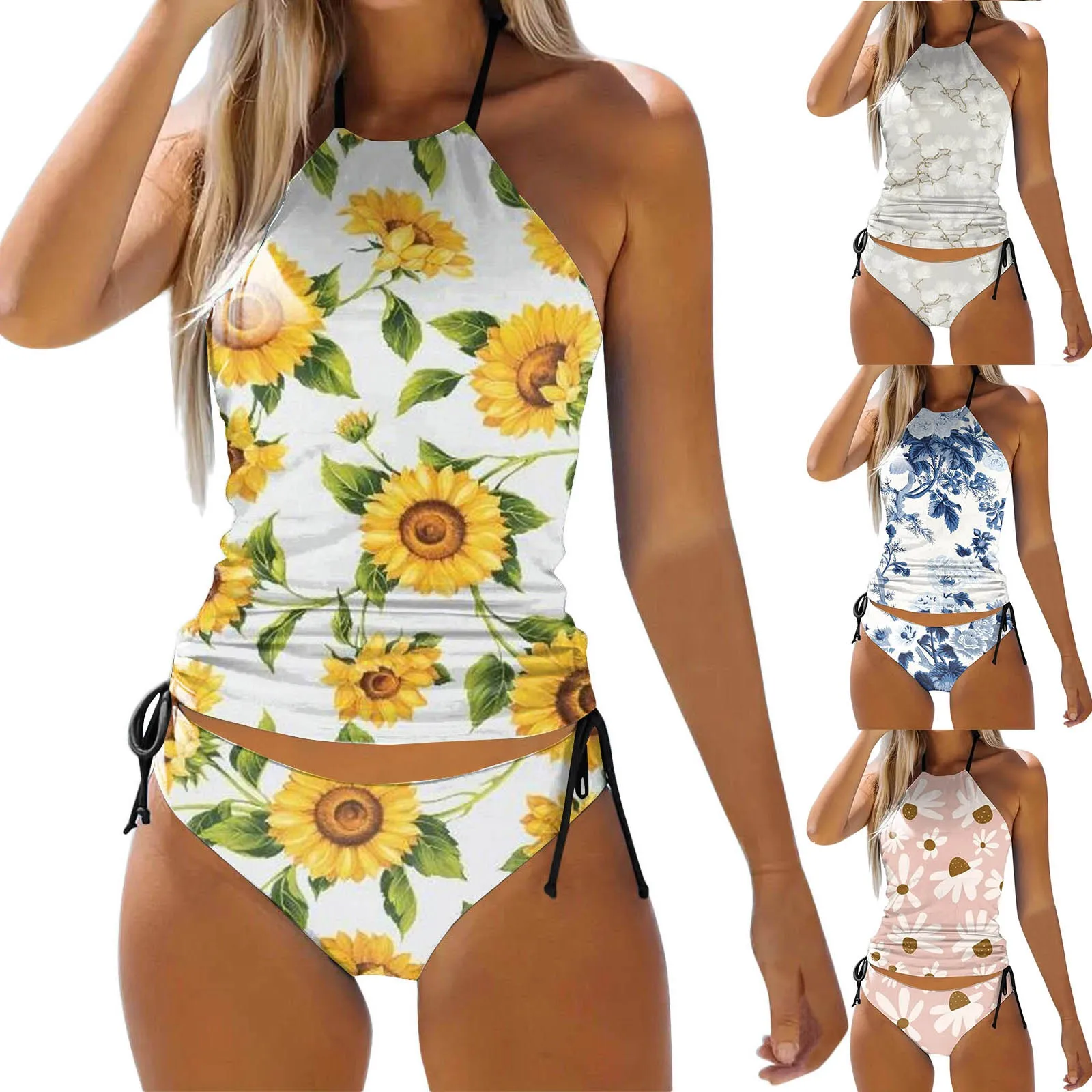 2024 New Summer Swimwear Women's Tankini 2 Piece Floral Swimsuit Backless Adjustable Print Multi Color Padded Strap Bathing Suit
2024 New Summer Swimwear Women's Tankini 2 Piece Floral Swimsuit Backless Adjustable Print Multi Color Padded Strap Bathing Suit