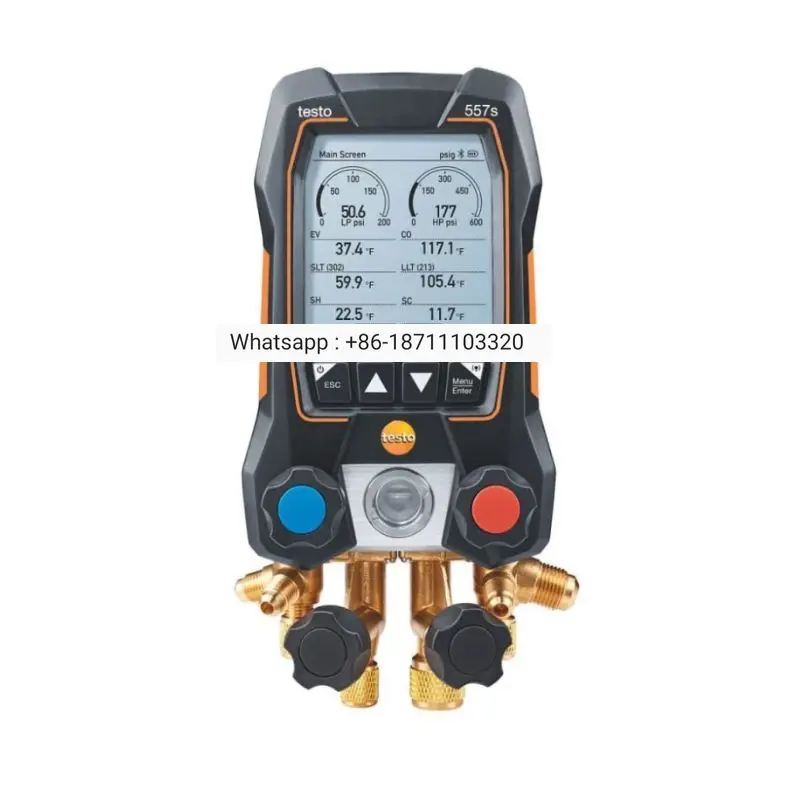 Testo 557s Smart Kit - Digital Manifold with 4 Way Valve, 115i Temp Probes (x2), 552i Vacuum Probe (Part Number 0564 5571 01)
Testo 557s Smart Kit - Digital Manifold with 4 Way Valve, 115i Temp Probes (x2), 552i Vacuum Probe (Part Number 0564 5571 01)