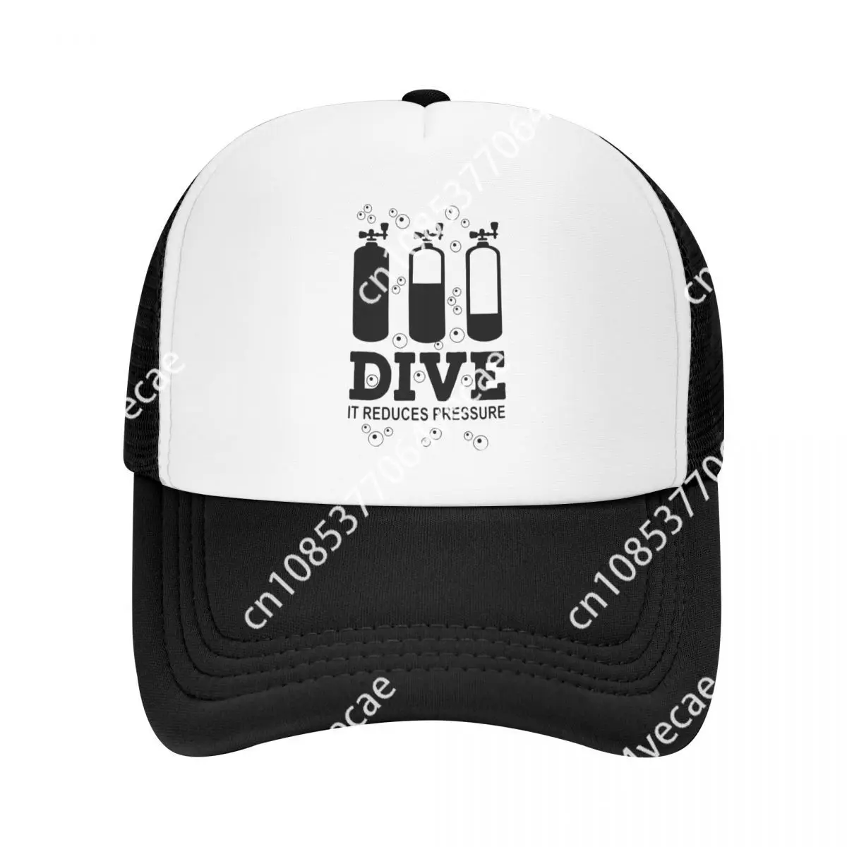 

Custom Scuba Diving Baseball Cap Sports Men Women's Adjustable Dive Diver Quote Trucker Hat Summer Snapback Caps