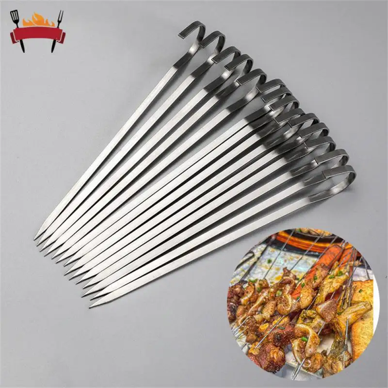 12Pcs/Bag Stainless Steel BBQ Needle Barbecue Skewer Stick Barbecue Reusable Grill Clips Barbecue Tool Kitchen Accessories
12Pcs/Bag Stainless Steel BBQ Needle Barbecue Skewer Stick Barbecue Reusable Grill Clips Barbecue Tool Kitchen Accessories