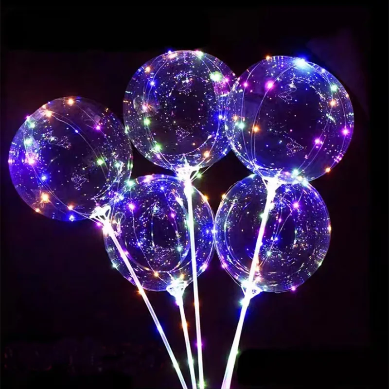 20Inch Handle Led Balloon With Sticks Luminous Transparent Bobo Wedding Birthday Party Decorations Kid LED Light Balloon
20Inch Handle Led Balloon With Sticks Luminous Transparent Bobo Wedding Birthday Party Decorations Kid LED Light Balloon