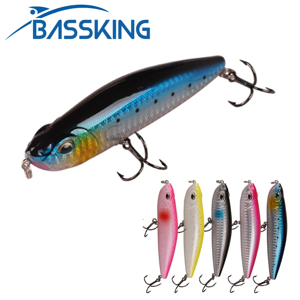 BASSKING Pencil Fishing Lures Topwater Wobblers 105mm 22.41g Surface Walk The Dog Bass Pike Artificial Hard Bait
BASSKING Pencil Fishing Lures Topwater Wobblers 105mm 22.41g Surface Walk The Dog Bass Pike Artificial Hard Bait