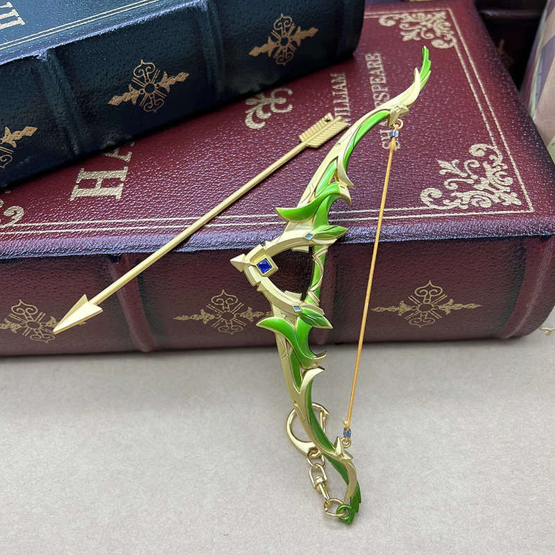 17cm The Viridescent Hunt Genshin Impact Venti Chinese Mobile Game Peripherals Metal Bow and Arrow Weapon Miniatures Toy for Boy
17cm The Viridescent Hunt Genshin Impact Venti Chinese Mobile Game Peripherals Metal Bow and Arrow Weapon Miniatures Toy for Boy
