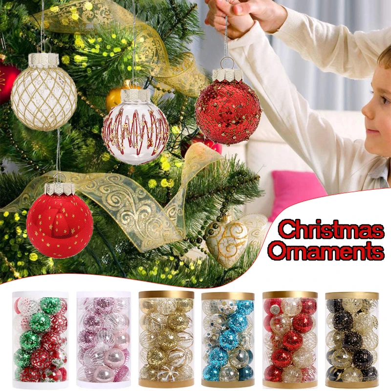 Christmas Tree Decoration Ball Xmas DIY Ornament Plastic Hanging Pendants Home Party Decor Navidad New Year 2023 Natal Gifts
Christmas Tree Decoration Ball Xmas DIY Ornament Plastic Hanging Pendants Home Party Decor Navidad New Year 2023 Natal Gifts