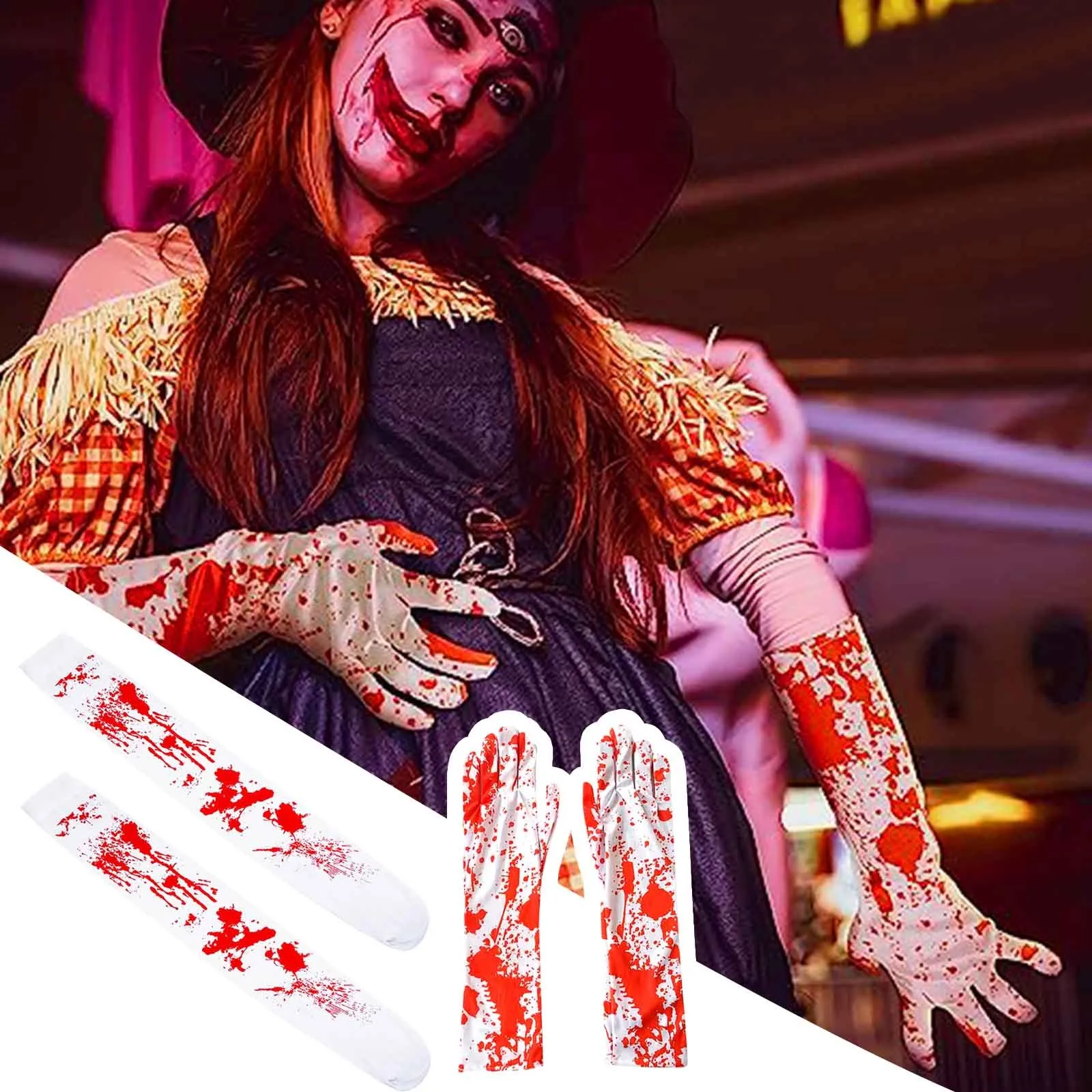 Halloween Gloves Scary Atmosphere Decorated Blood Gloves Blood Socks Party Costume Blood Mark Props Crate on Wheels
Halloween Gloves Scary Atmosphere Decorated Blood Gloves Blood Socks Party Costume Blood Mark Props Crate on Wheels