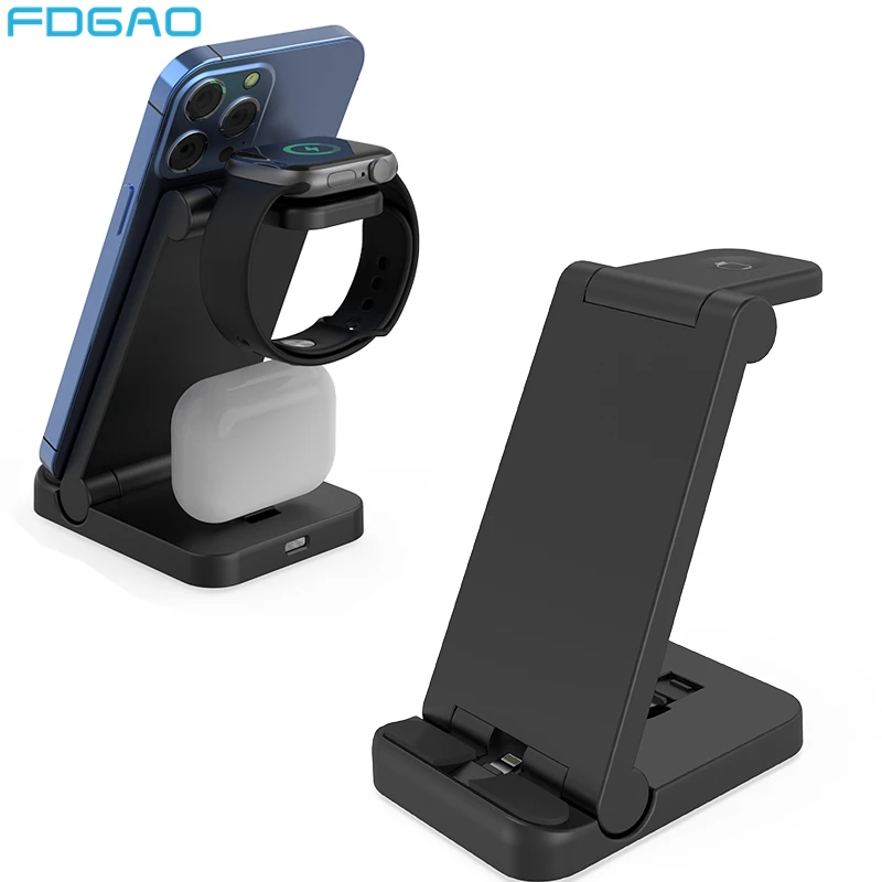 3 in 1 Wireless Charger Stand Pad For iPhone 14 13 12 11 X Apple Watch Fast Charging Dock Station for Airpods Pro iWatch 8 7 SE
3 in 1 Wireless Charger Stand Pad For iPhone 14 13 12 11 X Apple Watch Fast Charging Dock Station for Airpods Pro iWatch 8 7 SE
