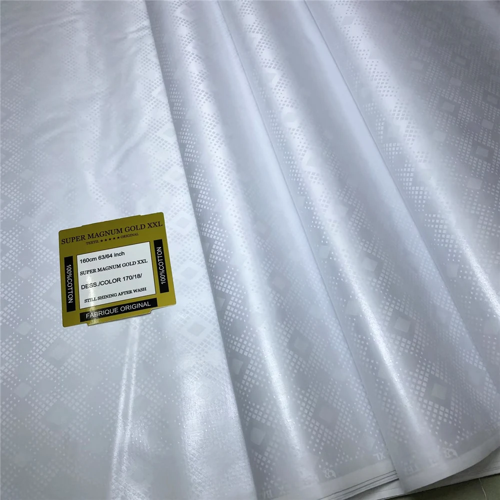 5 Meters 100% Autriche White Cotton Jacquard Basin Fabric High Quality Soft Touch Bazin Riche Perfume Damask Material BL567
5 Meters 100% Autriche White Cotton Jacquard Basin Fabric High Quality Soft Touch Bazin Riche Perfume Damask Material BL567
