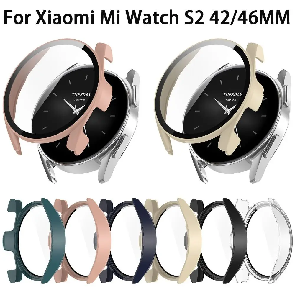 Жесткий чехол из поликарбоната и защитная пленка для экрана Xiaomi Mi Watch S2, чехлы с защитой от царапин, чехол с закаленным стеклом HD, защитные аксессуары
Жесткий чехол из поликарбоната и защитная пленка для экрана Xiaomi Mi Watch S2, чехлы с защитой от царапин, чехол с закаленным стеклом HD, защитные аксессуары
