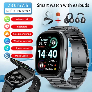 LIGE TWS 2 in 1 Smart Watch with Headphones