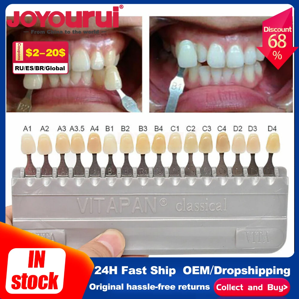 16Colors Tooth Model Colorimeter Guide Vita Dentistry Tooth Whitening Scale Classical Vita Dental Porcelain Colorimetric Plate
16Colors Tooth Model Colorimeter Guide Vita Dentistry Tooth Whitening Scale Classical Vita Dental Porcelain Colorimetric Plate