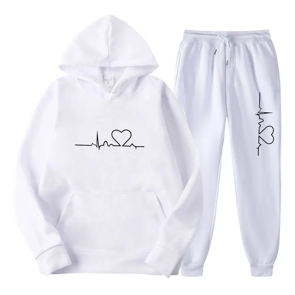 2023 Men And Women Plus Fleece Hoodie Set Autumn And Winter Men's Heart Figure Hoodie Trend Casual Men's Printed Running Sets
2023 Men And Women Plus Fleece Hoodie Set Autumn And Winter Men's Heart Figure Hoodie Trend Casual Men's Printed Running Sets