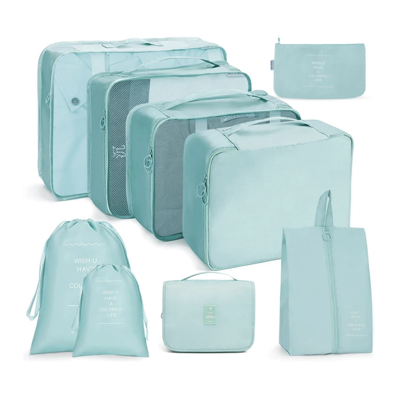 9PCS/SET Travel Organizer Storage Bags Suitcase Packing Cubes Cases Portable Wardrobe Luggage Clothes Shoe Pouch Fold Travel Bag
9PCS/SET Travel Organizer Storage Bags Suitcase Packing Cubes Cases Portable Wardrobe Luggage Clothes Shoe Pouch Fold Travel Bag